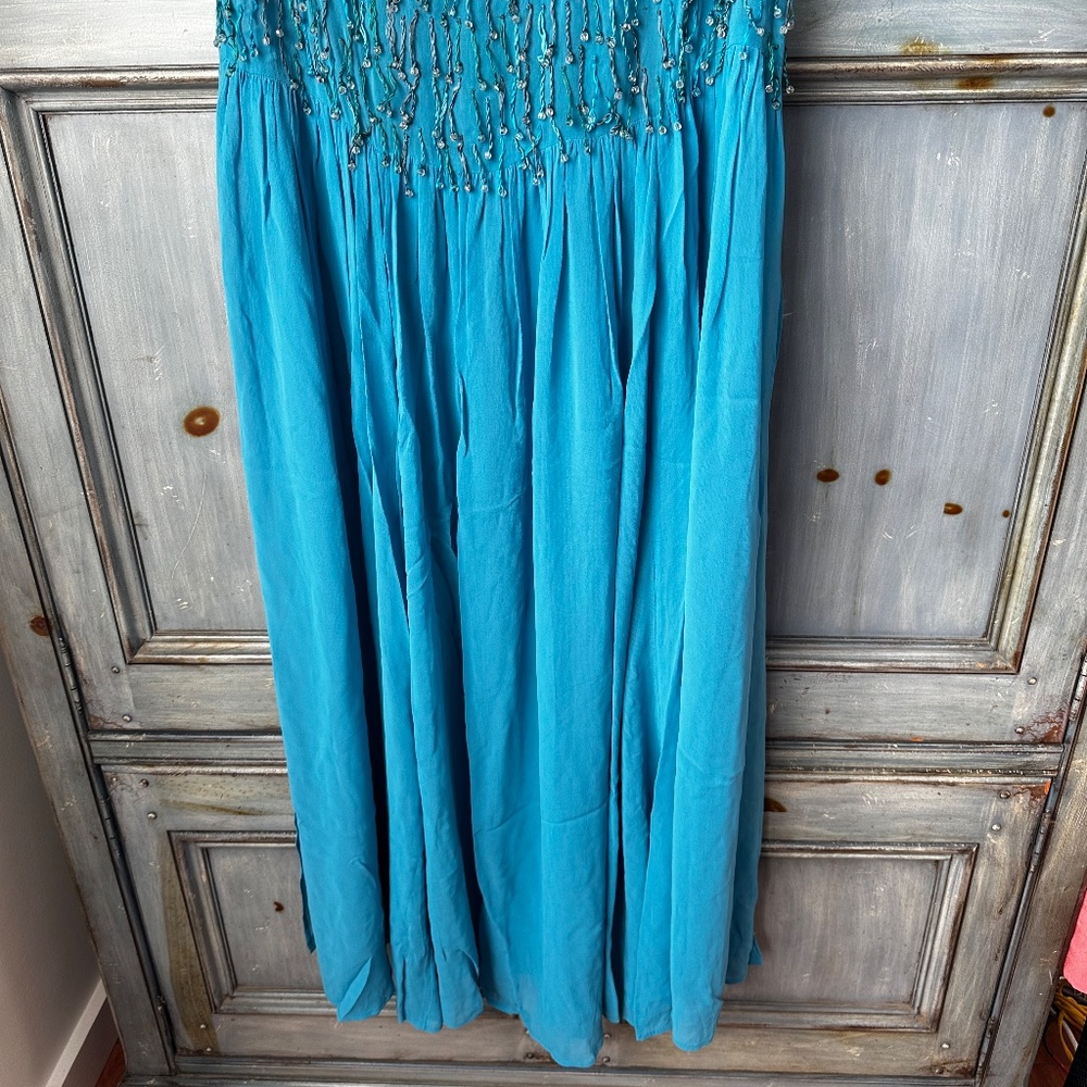 Doen Heirloom Danyala Dress in Blue Gratto Size L NWT - Picture 7 of 16